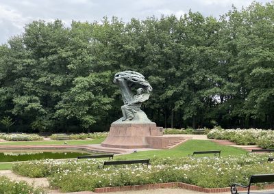 Statue de Chopin au parc Łazienki