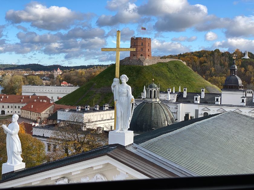 Vue sur Vilnius depuis la Cathedral Bell Tower