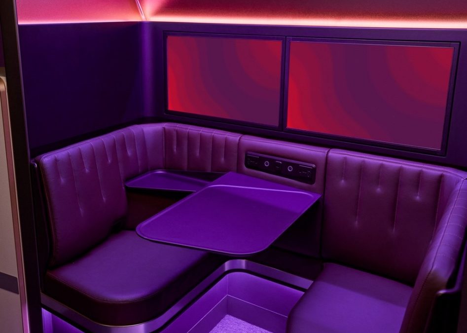 Virgin Atlantic lance « The Booth », un nouvel espace de détente sur l’A350-1000